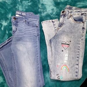 2 Pairs Blue Jeans size 12